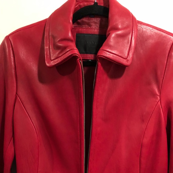 Red Leather Avanti Jacket - Picture 4 of 8